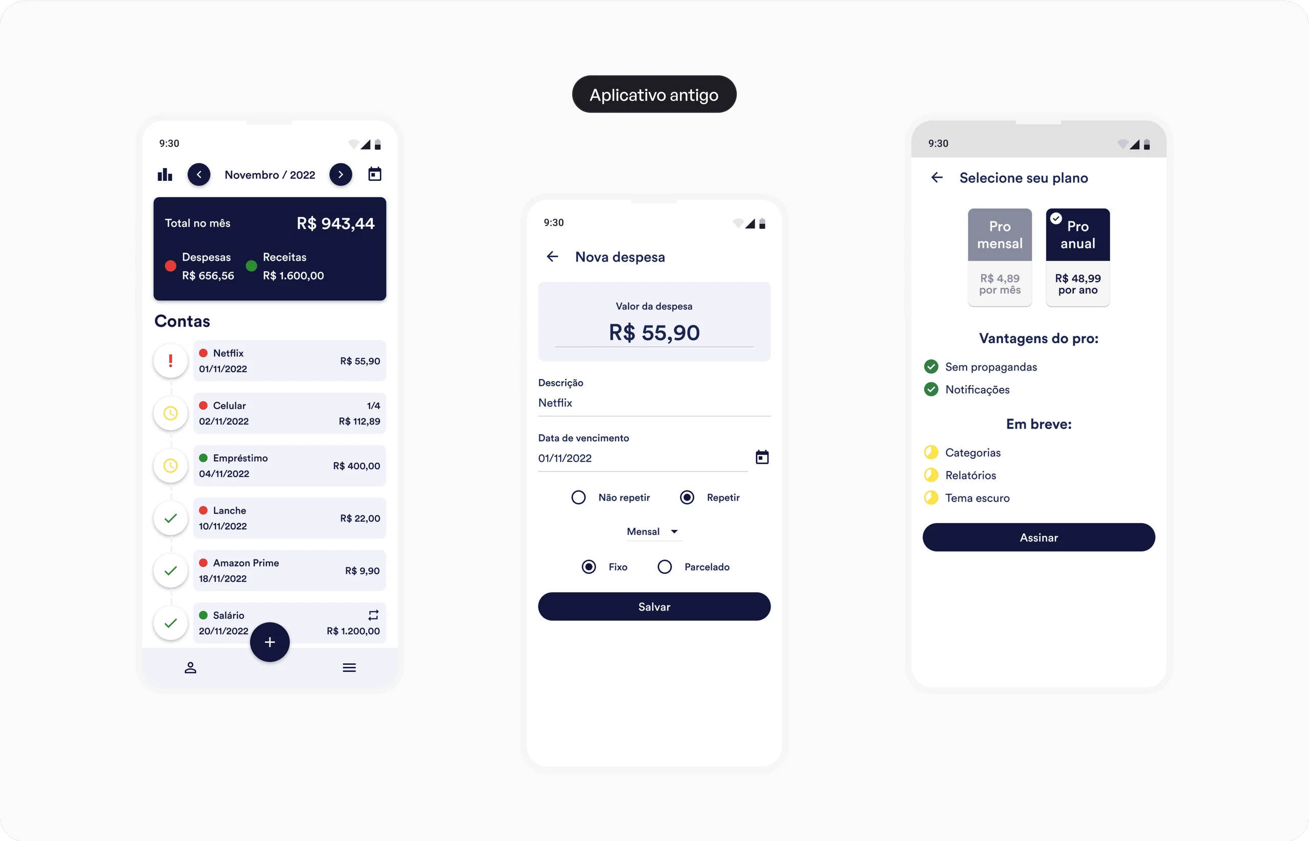my expenses, overview 1