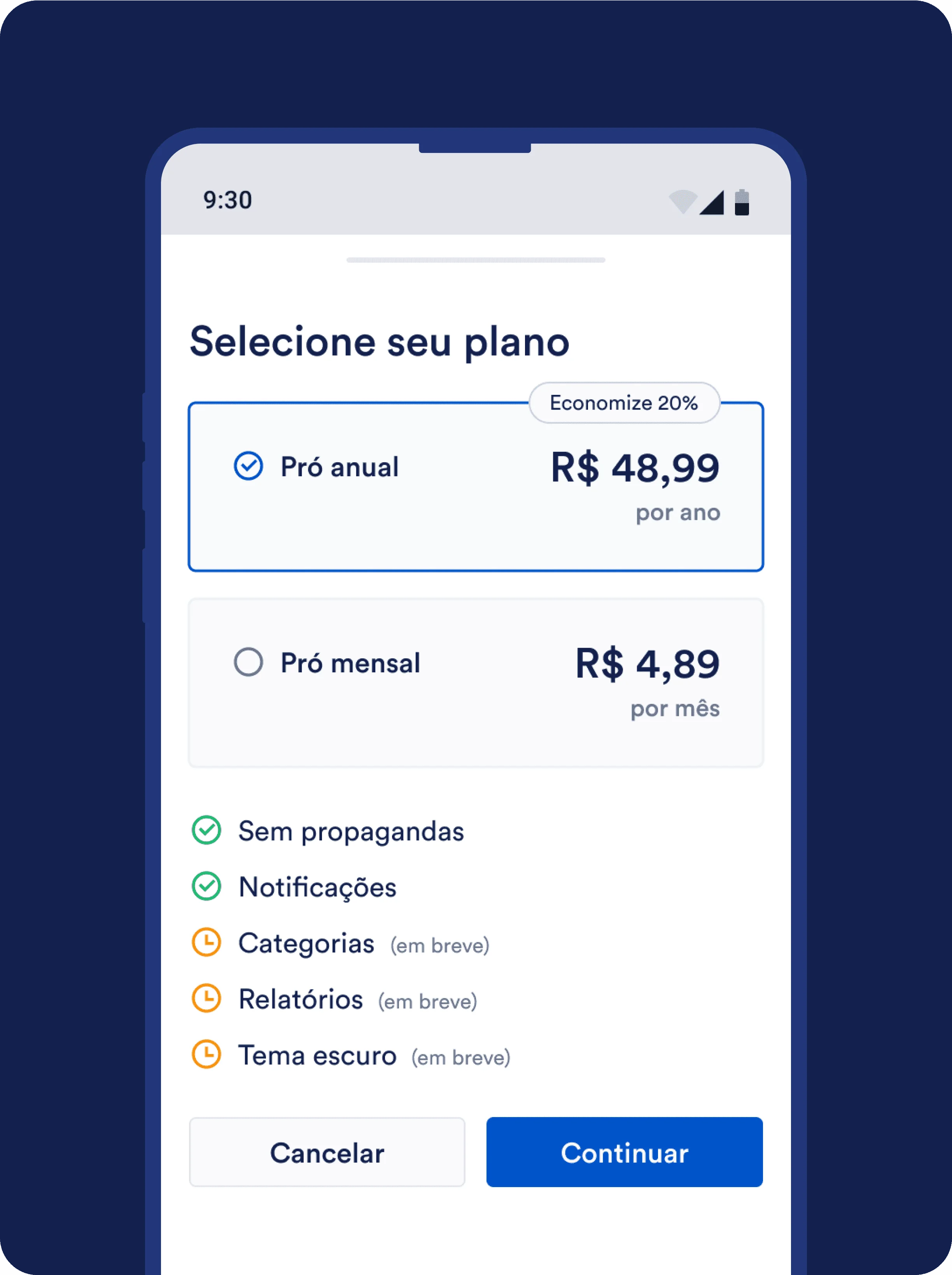 my expenses, interface 2
